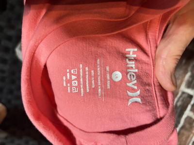 Men's Hurley T-shirt Coral Color Large 