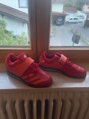 Adidas Powerlift 3 Gr. 44 2/3 Gewichtheber Schuhe In Rot Wie Neu Guter Zustand