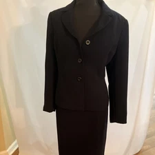 Collections for Le Suit Women's Navy Jacquard Skirt Suit