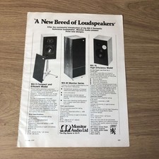 GRAM128 MAGAZINE ADVERT 11X8 MONITOR AUDIO MA9, MA84, MA16
