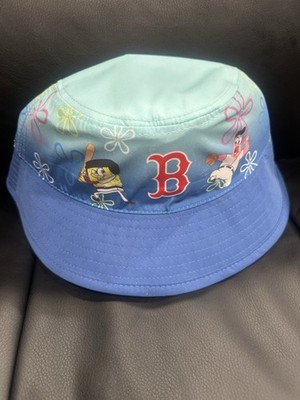 REDSOX SPONGEBOB SKY BLUE BUCKET HAT Collaboration Nickelodeon
