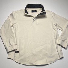 BYLT Elite Fairway Pullover XL White 1/4 Zip Snap Magnetic Seam Golf Quarter