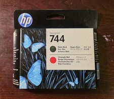  Genuine HP 744 Matte Black / Chromatic Red Printhead Exp. APR 2020
