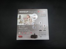 Tzumi Makeup Ring Light 6 inch LED Light with Mirror and Phone Mount
