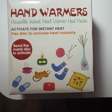 Reusable Instant Hand Warmers 4 Fruits Heat Packs Gel Snap to Activate Set NEW