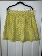 Old Navy Womans Floral Skirt Size L Cotton Lined Has Pockets