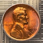 1956-D Lincoln Wheat Cent, ANACS MS-64 Red