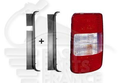 Feu arrière droit pour Volkswagen Caddy de 2004 à 2010 version hayon et 2 portes