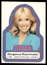 Three's Company 1978 TV Show Topps Sticker Card #23 (NM)