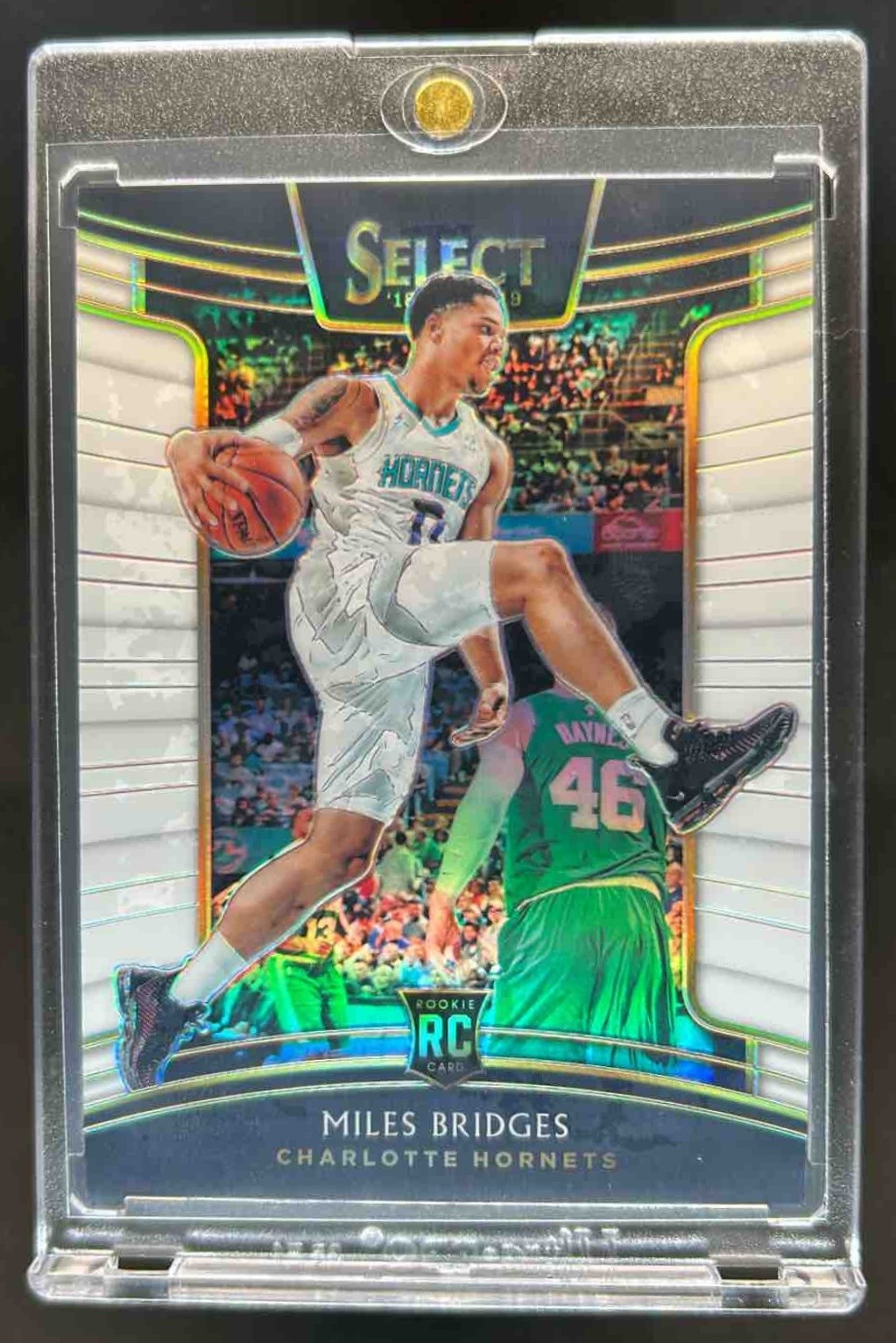 2018-19 Select Miles Bridges RC White Prizms Concourse #70/149 Hornets