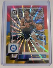 2022-23 Panini Donruss Tyrese Maxey #18 Holo Red & Gold Laser SP