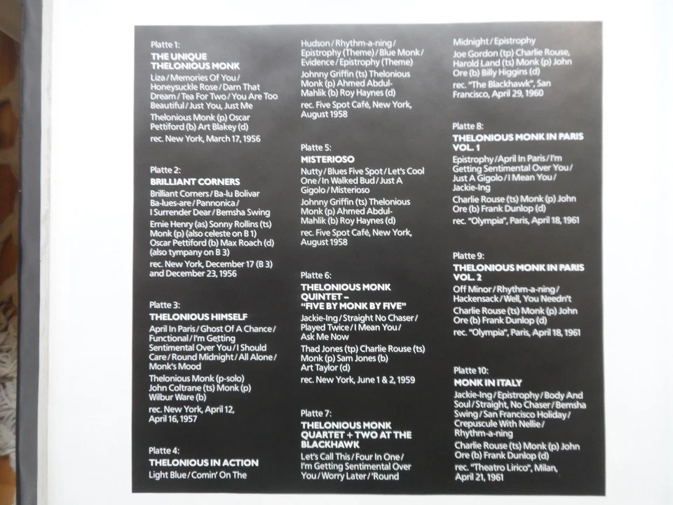 Thelonious Monk, Riverside Classics. 10 LPs - Bild 3 von 4