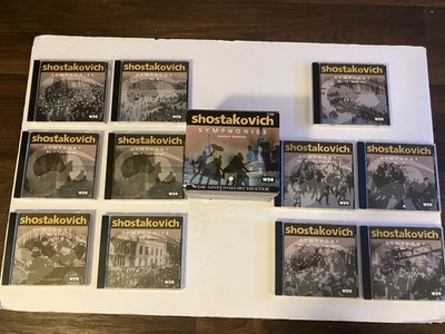 DMITRY SHOSTAKOVICH SYMPHONIES 1-15 RUDOLF BARSHAI CD BOXSET 11 DISCS WDR 2002