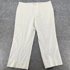 Purple Label Ralph Lauren Mens Size 40 Relaxed Straight Pant Trouser White