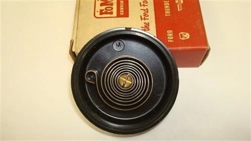 Carcasa termostato obturador doble cuádruple y supercarga NOS 56 57 Ford & Thunderbird Foto 2 de 3