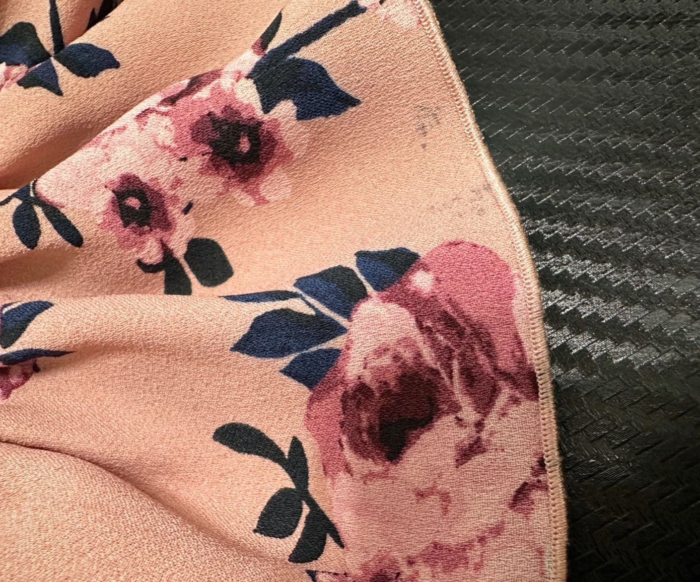 Abito donna Kate Spade increspato rosa prateria finto collo romantico floreale taglia M