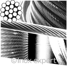 Wantendraht Edelstahl A4 Rostfrei Edelstahlseil Wanten Drahtseil Rigg-Draht Niro