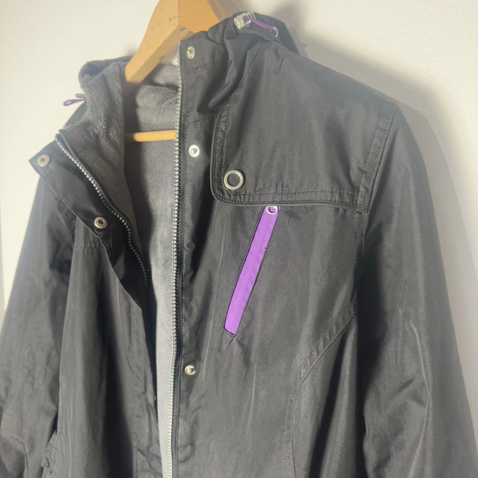 Jacket Size Large Women's Athletech Reversible Black / Grey - Image 2 of 4