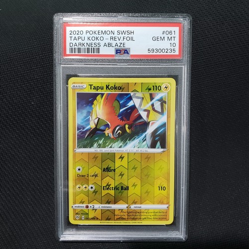 2020 Pokemon TAPU KOKO 061/189 [Reverse Holo] [Darkness Ablaze] Gem