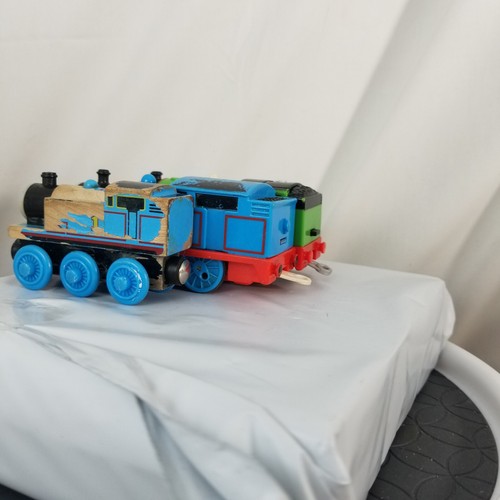 3 PERCY THOMAS Tank & Friends Wooden Railway Engine train Green #6 WOOD plastic - Picture 8 of 12