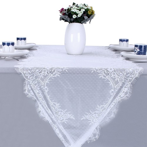 Lace Tablecloth Cloth Cover Wedding Party Dining Room Home Decor Rectangle - Picture 2 of 18