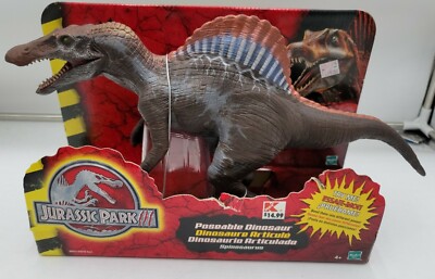 2001 Hasbro Jurassic Park 3 Spinosaurus Poseable Dinosaur -New Shelf Wear-
