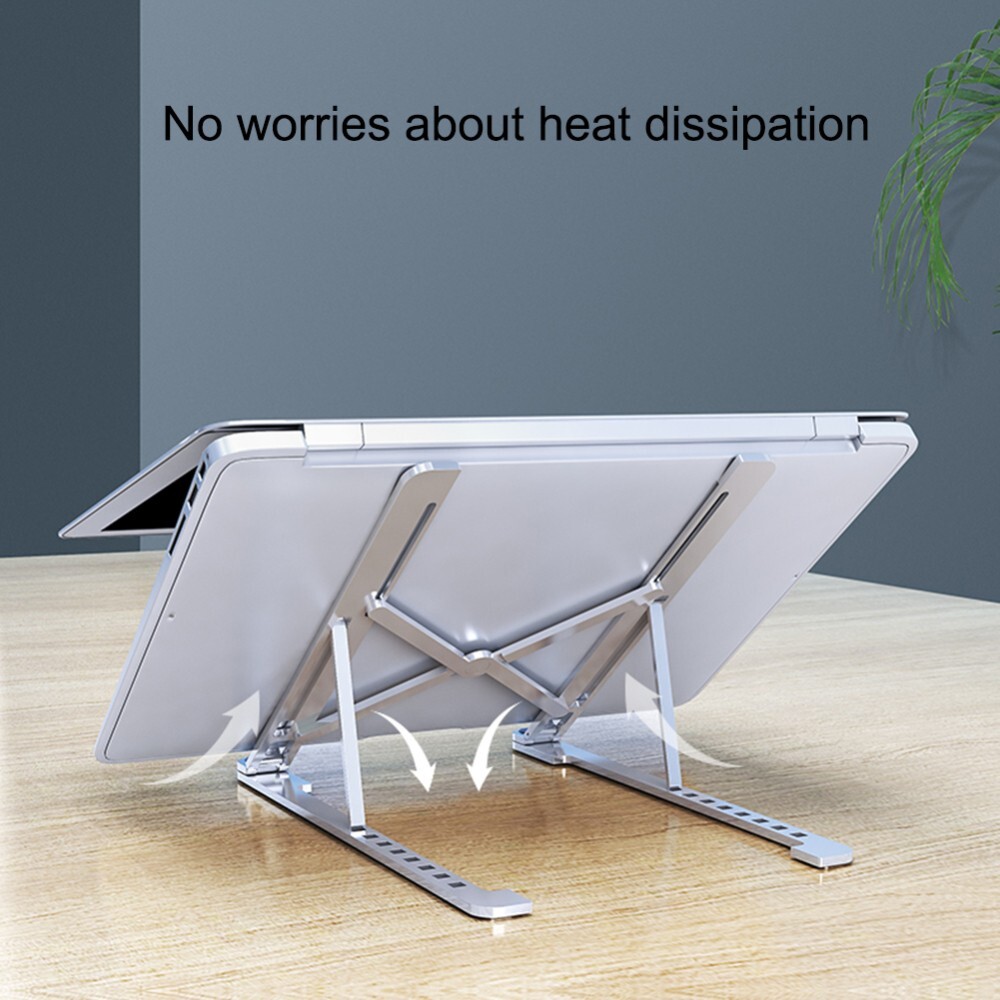Adjustable Aluminum Alloy Laptop Stand Foldable Notebook Tablet Holder  