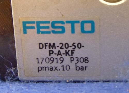 Cylindre de guidage Festo DFM-20-50-P-A-KF/170919/10bar (facture TVA incluse - Photo 2 sur 4