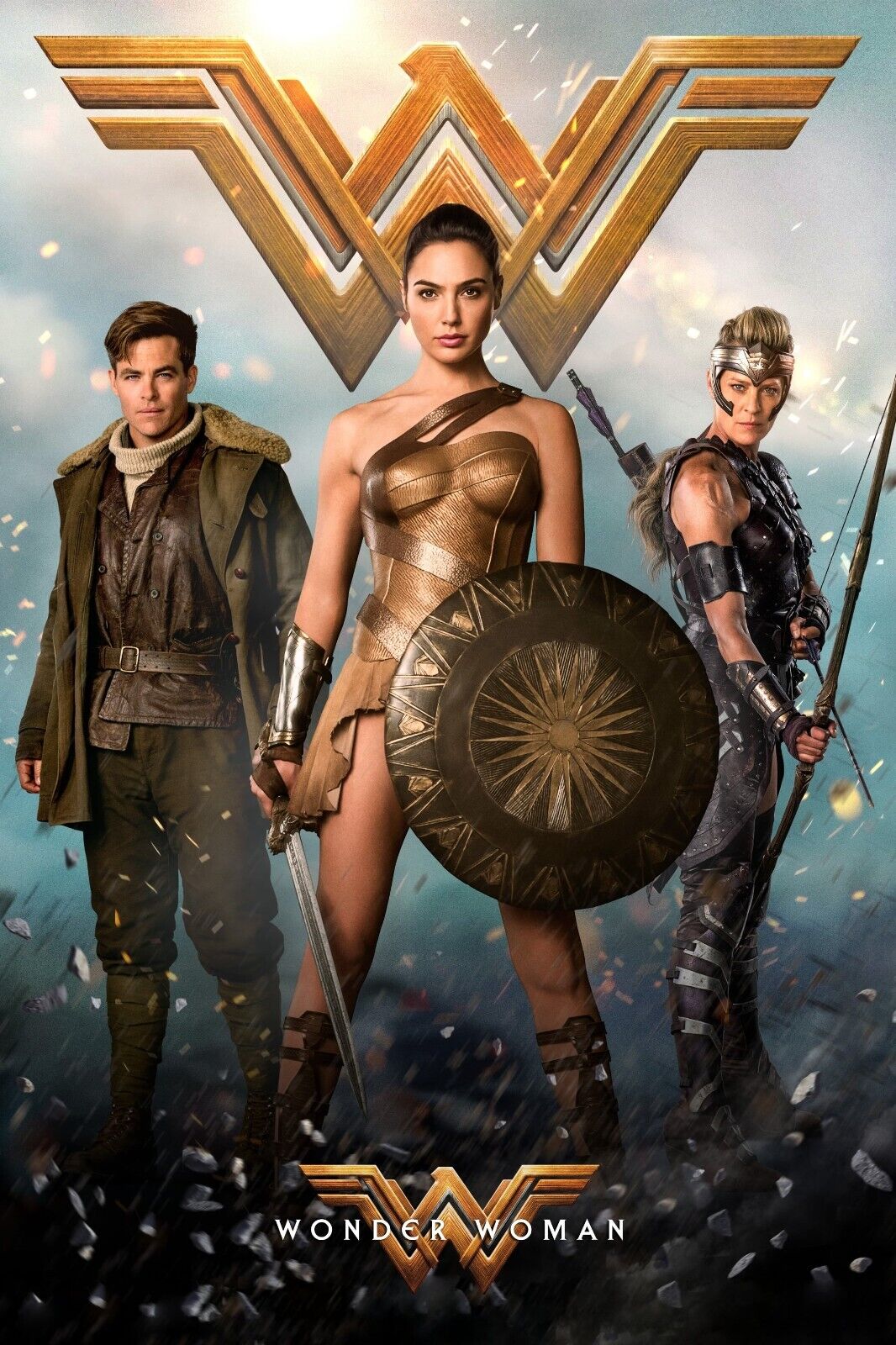 Wonder Woman 2017 Movie Poster 24x36 Borderless Glossy 17187