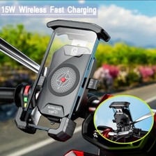 2023 NEW Motorcycle Phone Holder 15W Wireless Charger Stand Motorbike Handlebar