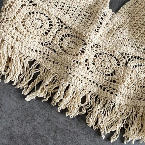 Sexy Boho Beach Holiday Camisole Halter Women Crochet Knit Swimsuit Bra Backless - Picture 15 of 21