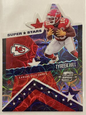 2021 Panini Contenders Optic Super Stars Tyreek Hill Black Scope Case Hit SP /25