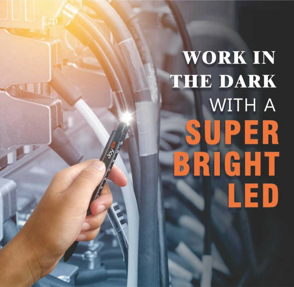 Juego de bolígrafos multiherramienta regalo para hombre, regalo para papá, bolígrafo con luz LED, pantalla táctil Foto 4 de 4