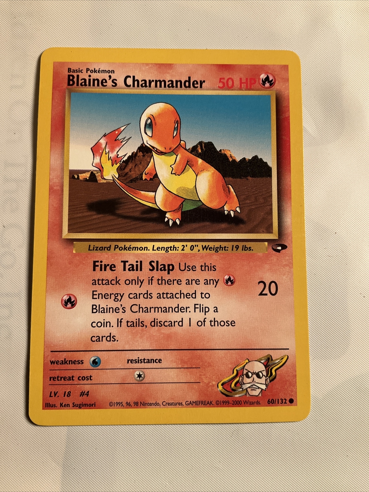 Blaine's Charmander 60/132 - Pokemon TCG - Gym Challenge - Unlimited Edition 🔥