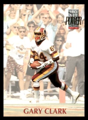 1992 Pro Set #285 Gary Clark Washington Redskins