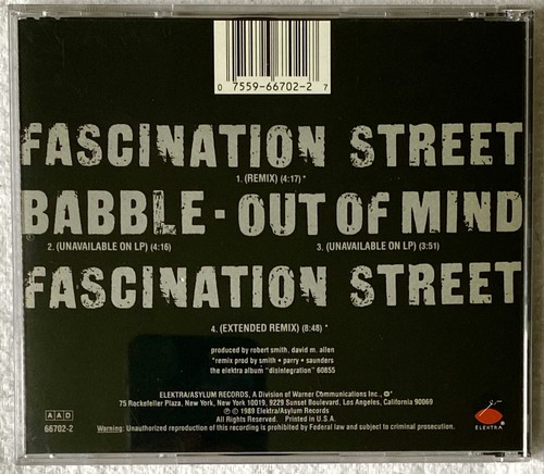 The Cure - Fascination street / Maxi-CD 1989 USA / 1st pressing by SRC / Elektra - Bild 3 von 3
