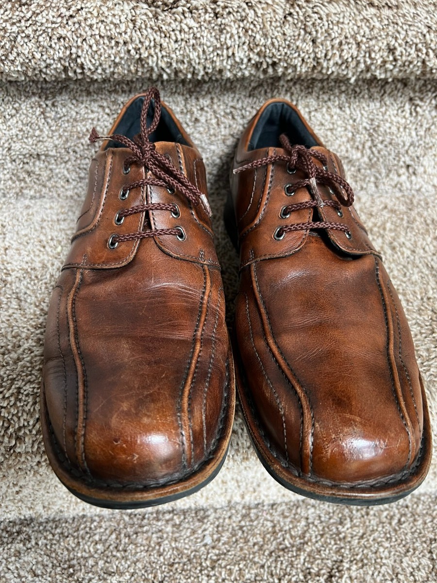 CLARKS LEATHER CASUAL DRESS SHOE SIZE 12 Clarks Dress Shoes Mens 12 Black Leather Collection Lace up  main image 2