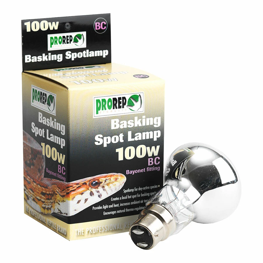 PRO REP ProRep Basking Spotlamp 100W Vivarium Heater Bayonet Fit BC