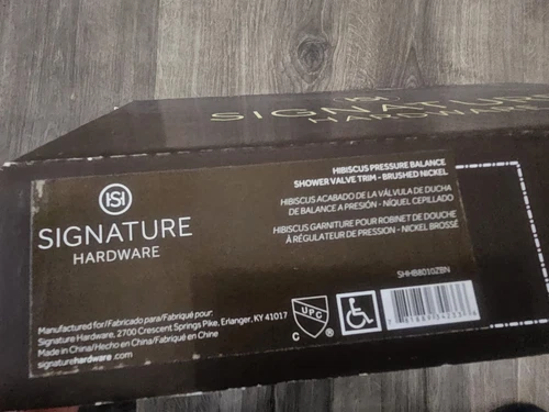 Signature Hardware Hibiscus 449805 - Valve Trim Only Showers Brushed Nickel - Picture 3 of 3