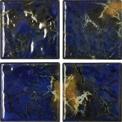Fujiwa Porcelain glazed Swimming Pool Waterline Tile EROS-303 Misty Blue3x3 2 SQ