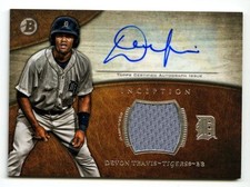 2014 Devon Travis Bowman Inception Auto RPA Rookie RC Signed Blue Jays Patch Jsy