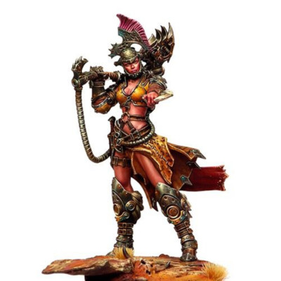 1:24 Resin Figure Model Kit 75mm Game film role Ancient women warriors Unpainted