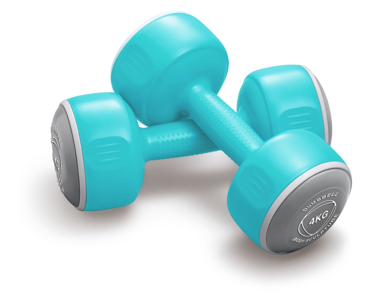 Dumbbells 2x4kg (8kg total)Ideal for toning Body Sculpture  BW108-08