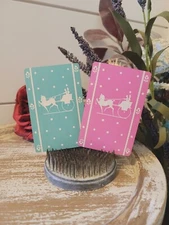 Pair Of Vintage Silhouette Playing Cards, Midcentury, Trade Swap Cards, Sleigh