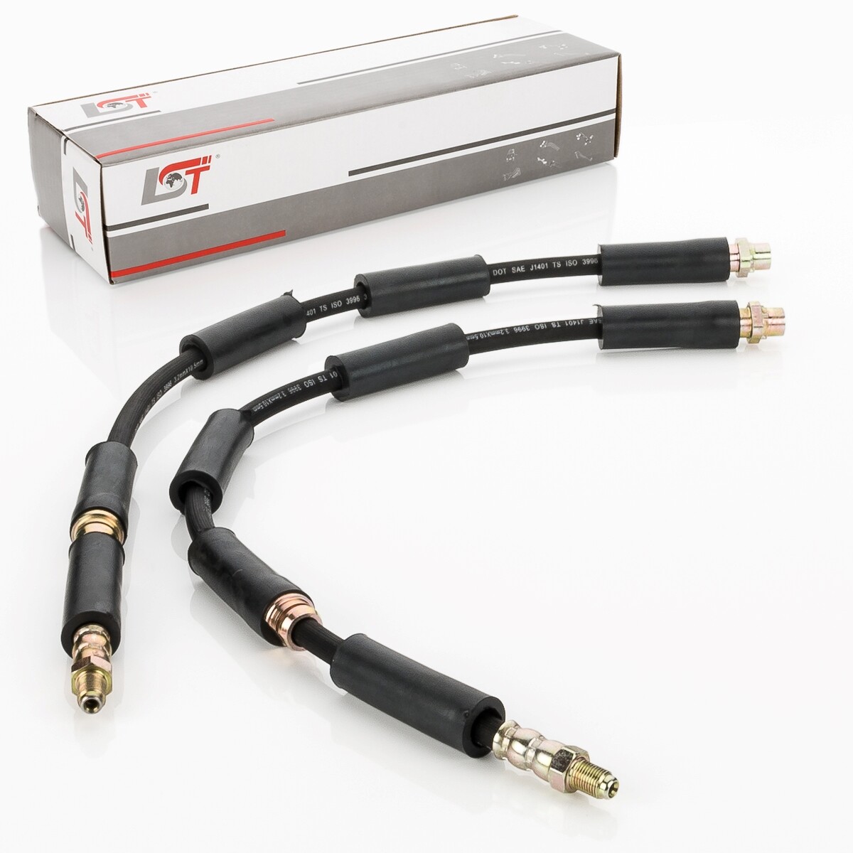 2X Brake Hose Brake Line Front For BMW X6 E71 E72 F16 - 600 Mm