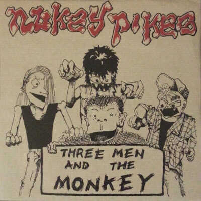 Nukey Pikes - Three Men And The Monkey / VG+ / 7'''', EP, RP