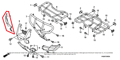 NEW OEM 2008 HONDA TRX 500 FOREMAN HANDLE BARS HANDLEBARS