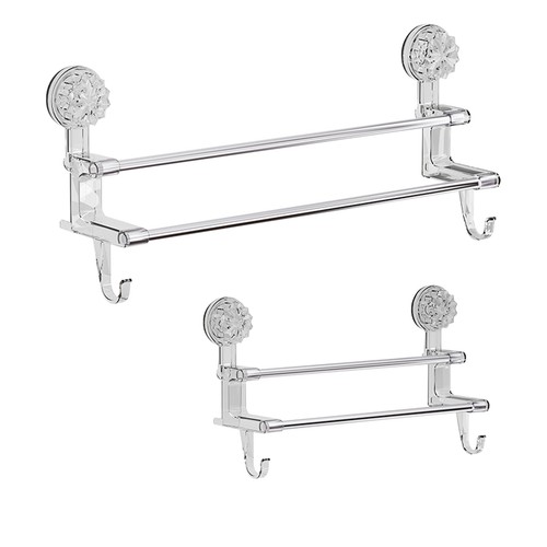 1PC Suction Cup Towel Bar Adhesive Towel Bar Suction Towel Rack Shower