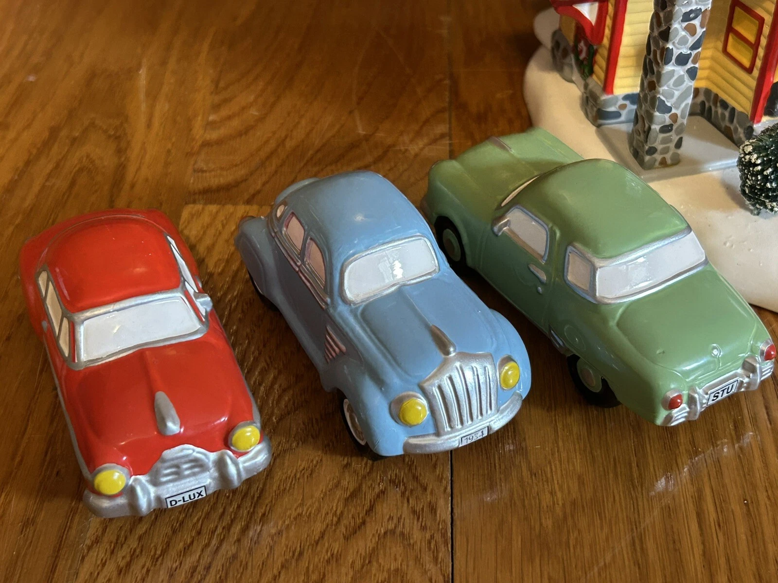  vintage snow village dept 56 carros usados pássaro desaparecido caixa 