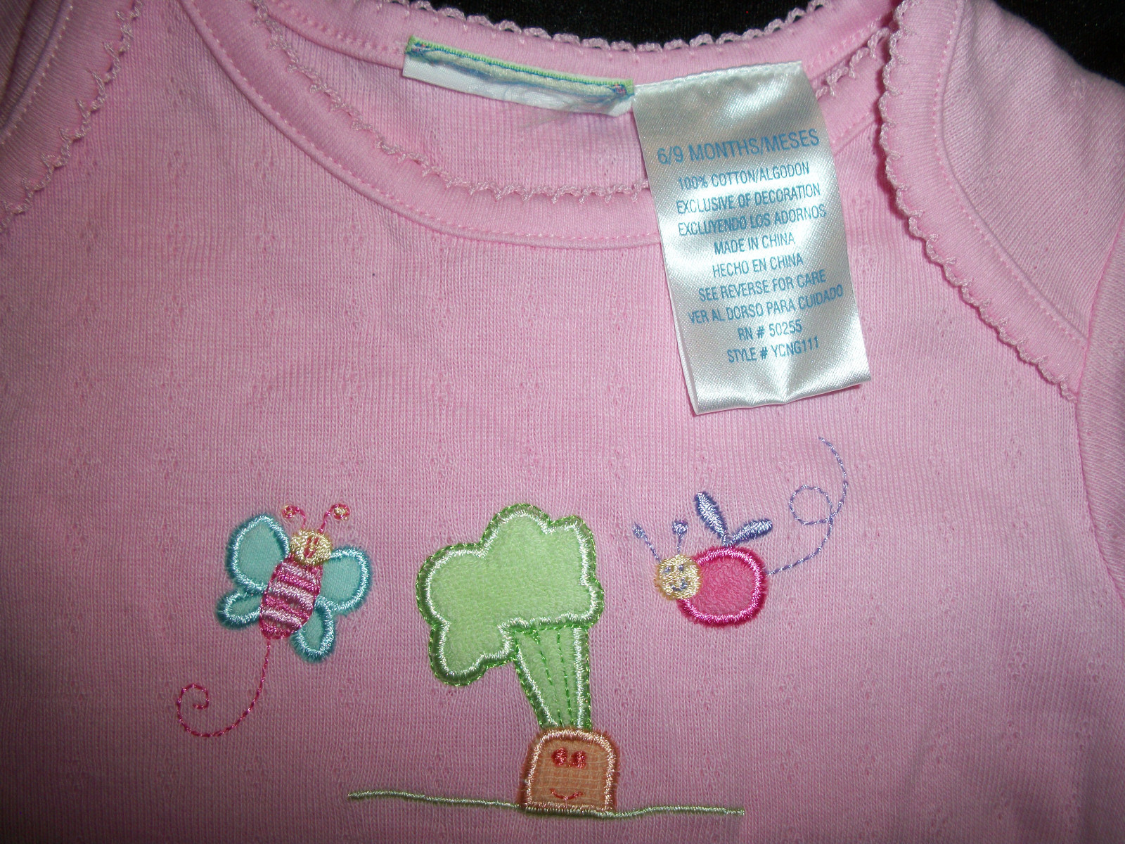 CARTER'S  INFANT GIRLS 1 PC SIZE 6-9 MONTHS BABY BODYSUIT ROMPER JUMPSUIT  